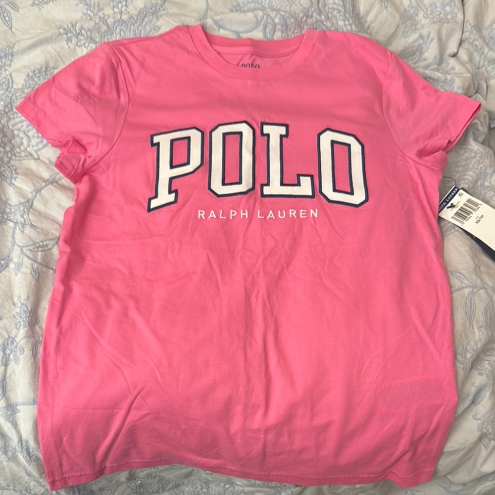 Women’s Polo Ralph Lauren Pink T-Shirt XS NWT